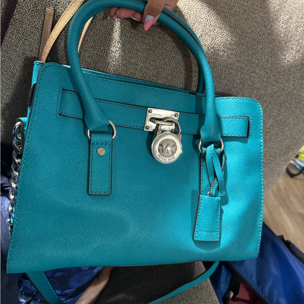 Blue Michael Kors Tote